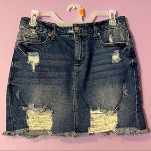 Wild Fable Distressed Denim Skirt